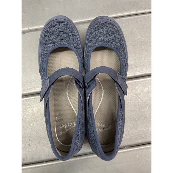 Dansko Hennie Mary Jane Flats Womens EU 40 US 9 Blue Suede Leather‎ Comfort - Picture 4 of 9